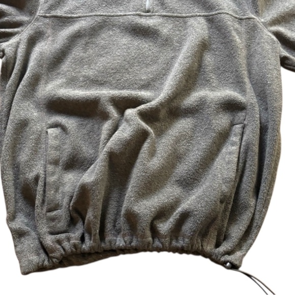 Croft & Barrow Gray Fleece 1/4 Zip Pullover w/ Pockets & Drawstring Men’… - Picture 8 of 9
